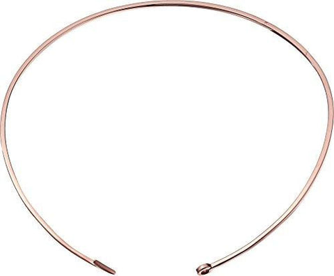 Miansai Thin Fish Hook Necklace Polished Rose Gold Necklace