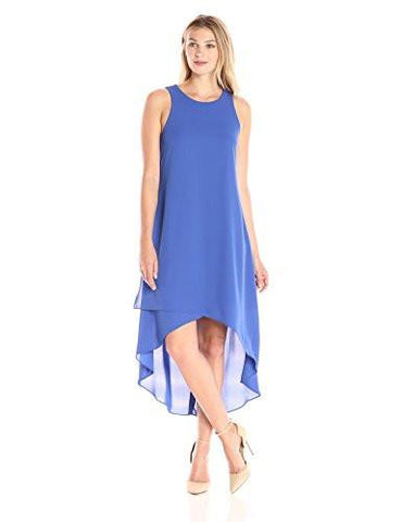 Asymmetric HiLo Dress, Iris, M