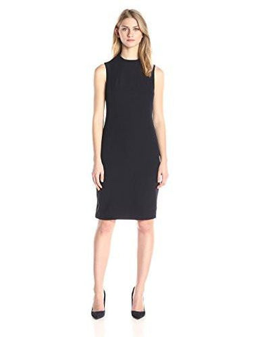 Sleeveless Sheath Dress, Navy, 6