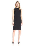 Sleeveless Sheath Dress, Navy, 6