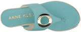 Gia Leather Flipflop Turquoise 8 M Us