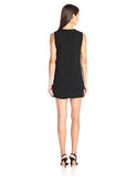 Floral Embroidered Shift Dress, Black/Multi, 10