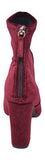 Briskv Ankle Bootie Burgundy Velvet 9 M Us
