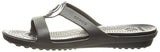 Crocs Sanrah Beveled Circle Sandal Blackblack 8 M Us