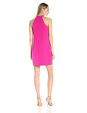 Halter Shift With Bow Neck Tie, Pink Pozie, 4