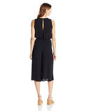 Vince Camuto Crepe Sleeveless Wide Leg Jumpsuit Black 2