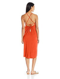 Gypsy Jersey Midi Dress Cover Up, Flame/Fla, S