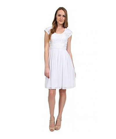 Enchanted Empire Waist Dress C3207 12, White