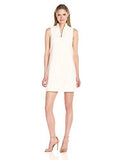 Eliza J Mandarin Collar Shift, White, 8