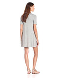 Line Back Yoke Dress Heather Grey Large