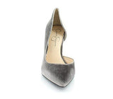 Claudette Taupe/Grey Luxe Velvet Pump