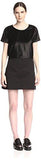 Mm6 S32Ct0620900 Combo Dress Black 44 It10 Us