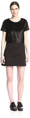 Mm6 S32Ct0620900 Combo Dress Black 44 It10 Us