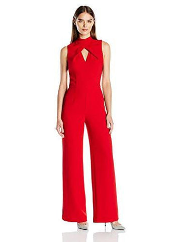 Contessa Classic Crepe Twist Front Jumpsuit Ruby Rose 6
