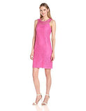 Crochet Shift Dress, Pink, 8