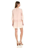 Lace Insert Dress Rose Smoke Xsmall