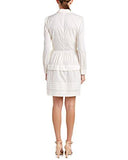 Long Sleeve Medallion Dress, Snow, 6