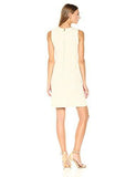 Taylor Dresses Novelty Textured Jacquard Shift Dress, Vanilla, 10