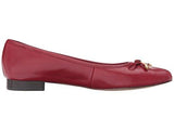 Ovi Leather Ballet Flat Red 6 M Us