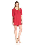 Karen Kane RollUp Sleeve Dress, Tomato, Xs