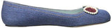 Marc Jacobs Caroline Ballerina Ballet Flat Denim 38 Eu8 M Us