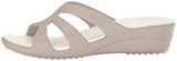 Crocs Sanrah Strappy Wedge Sandal Platinum 8 M Us