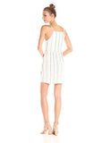 Bcbgeneration Stripe Surplice Drape Front Dress Limestone Multi Small