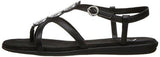 Country Chlub Flat Sandal Black 8 M Us