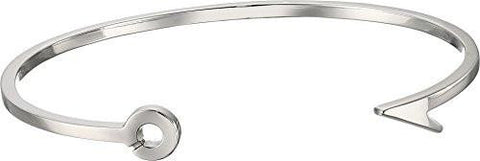Miansai Thin Fish Hook Cuff Bracelet Polished Silver Bracelet