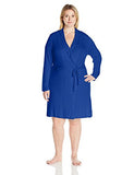 Plus Size Short Robe Cobalt 1X