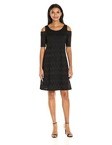 Nine West Cold Shoulder Dress Black 8