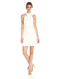 Vince Camuto Crepe Halter Shift Dress Ivory 14