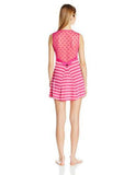 Knit Dot And Mesh Bridal Slip, Lulu Stripe, L