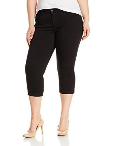 Signature By Levi Strauss & Co Plus Size Modern Capris Noir 16