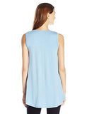 Karen Kane Sleeveless HiLo Top, Blue, Small