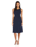 2 Piece Solid Jacket And Dress Set, Navy, 12
