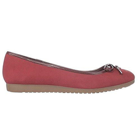 Odeysa Almond Toe Casual Flat Sandals Sailor Red Size 7