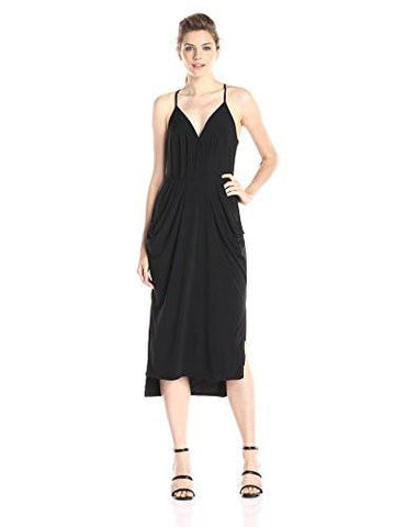 Eneration Faux Wrap Dress Black Medium