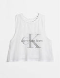 Jeans Reverse Print Tank White Wash Xsmall