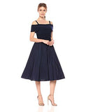 Jessica Howard Off The Shoulder Fit And Flare Dress, Navy, 6