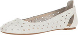 Nine West Marie Ballet Flat Whitesilver 8 W Us
