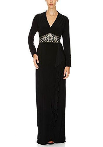 Sue Wong Long Sleeve Dress 4 Black
