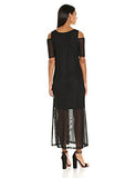 Nine West Illusion Cold Shoulder Maxi Black 12