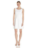 Taylor Dresses Sleeveless Fit And Flare Dress, White, 10