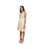 Dress With Pleated Skirt Cocktail Dress N4136 8, Champagne