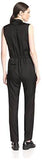 Mm6 S32Fp0040963 Surplice Jumpsuit Black 40 It6 Us
