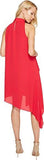 Cascade Swing Dress, Pomegranate, 10