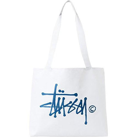 Stussy Waterstock Tote Bag Small White