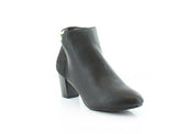 Gahriet Leather Almond Toe Ankle Fashion, Black, Size 9.0
