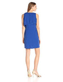 Double Tiered Bodice Sheath Dress, Lapis, 2